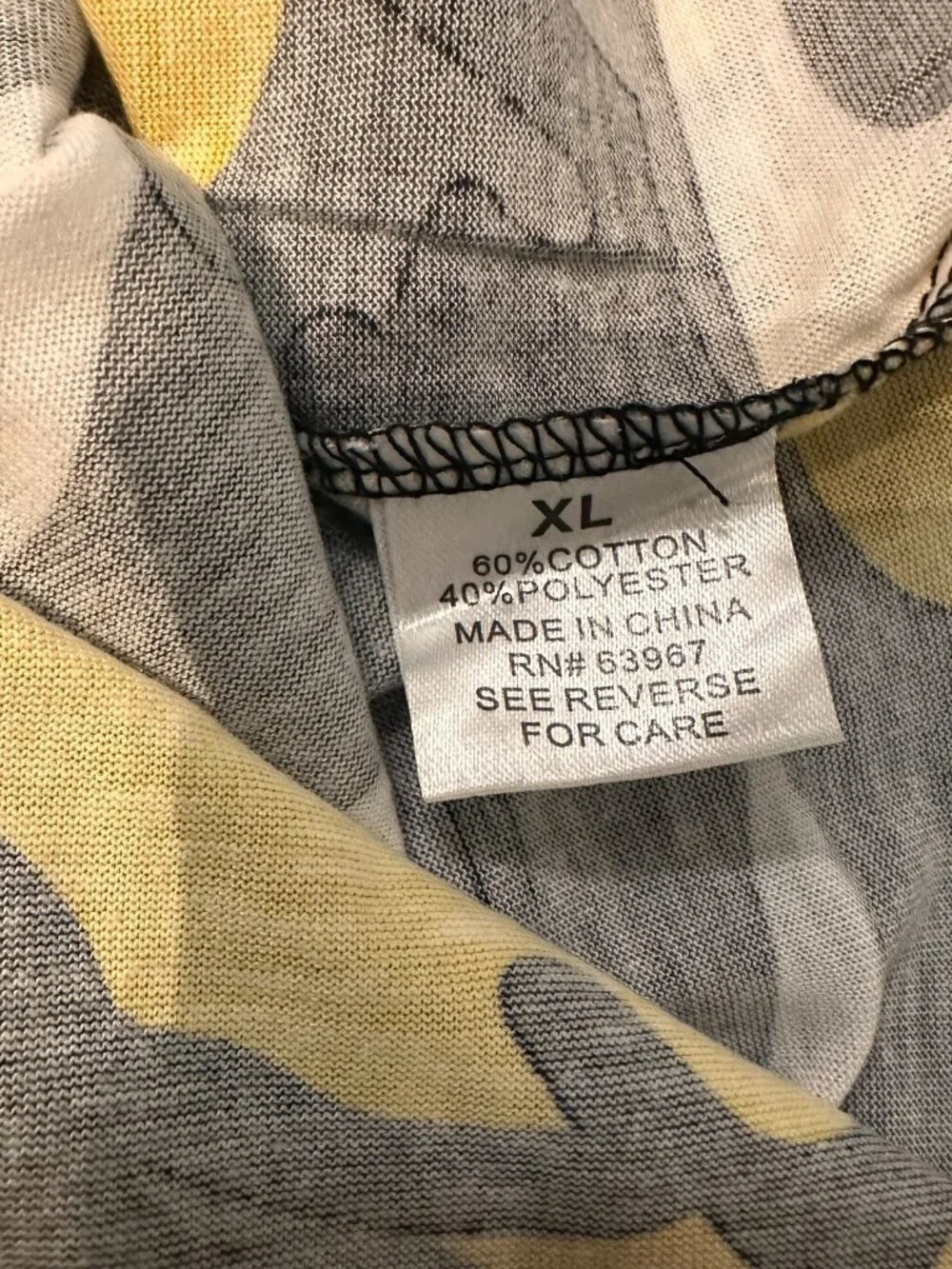 3/$30 Galaxy By Harvic Camouflage Shirt Yellow Men Size X-Large Short Sleeve New